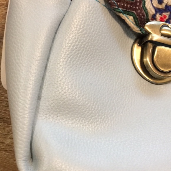 Massimo Dutti powder blue and print crossbody bag - Picture 3 of 7